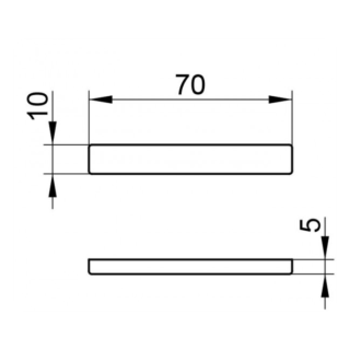 Магнитная полоса самоклеящаяся Keuco Royal Modular 2.0 800900000000100 хром